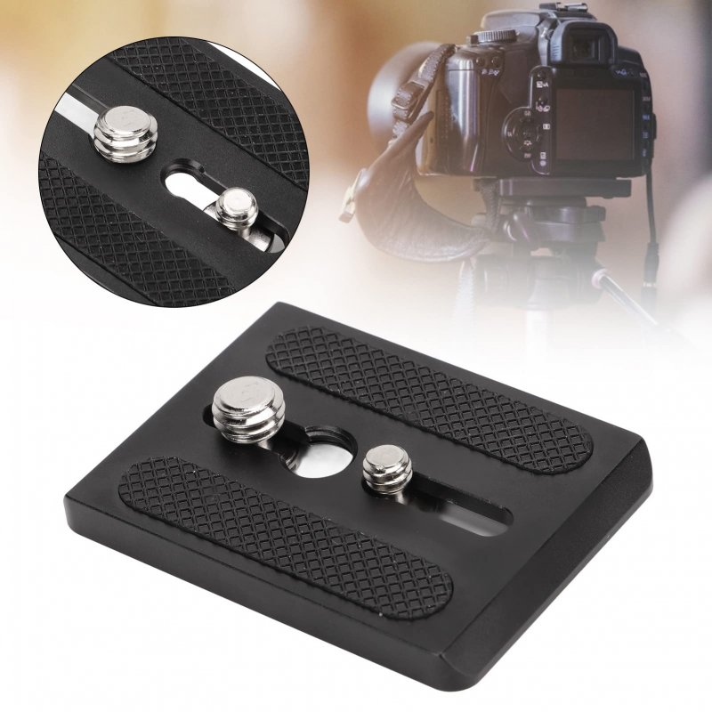 Akozon Tripod Quick Release Plate Slr Camera Adapter 1 4in 3 8in Thread For Sachtler Fsb 6t 8t Dv2 8 Dv 10sb Dv10