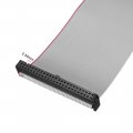 Uxcell Idc Wire Flat Ribbon Cable Fc Fc Connector A-type 50 Pins 2 54mm Pitch 1m Length Gray