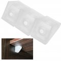 50pcs Corner Connecting Shelf Support Bracket Plastic Plinth Fixing Transparent