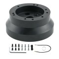 Universal 5 6 Hole Steering Wheel Hub Adapter For Gmc Chevy Pontiac Cadillac Trucks Pickups Black 