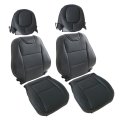 Black Perforated Microfiber Leather Replacement Seat Covers For Chevrolet Camaro 5th Gen 2010 2015 6 Piece Set Ss Lt Ls Z28 
