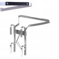 Ladder Stabilizer Wall Door Standoff I-shape Aluminum Lightweight Corner Easy To Set Up Storage Non-slip Stand Off 635mm Wide 