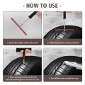 Wakauto 30pcs Sealing Strip Heavy Suv Re Tool Strips Puncture Car Plug Tire Tubeless Rubber For Motorcycle