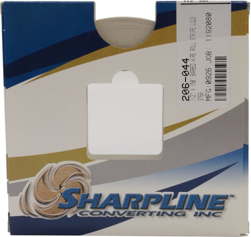 Sharpline 206 Barbed Wire Accent Stripe 1 2 X 150 044 Gold Metallic On Clear
