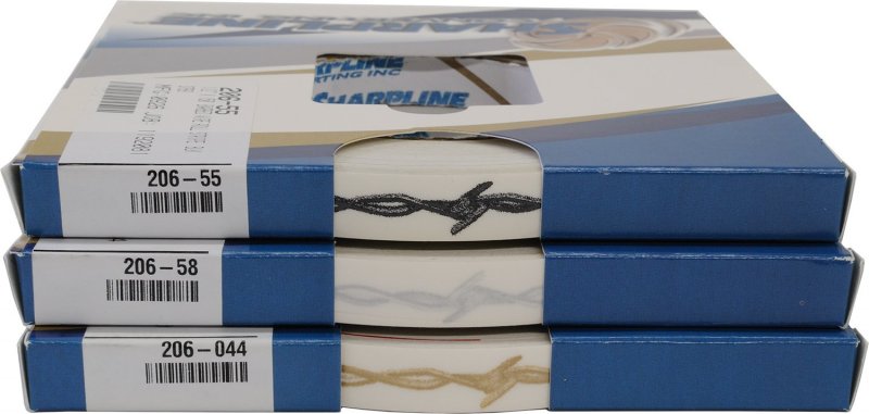 Sharpline 206 Barbed Wire Accent Stripe 1 2 X 150 044 Gold Metallic On Clear