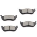 Rear D881 Ceramic 4pcs W Hardware Disc Brake Pad Set 