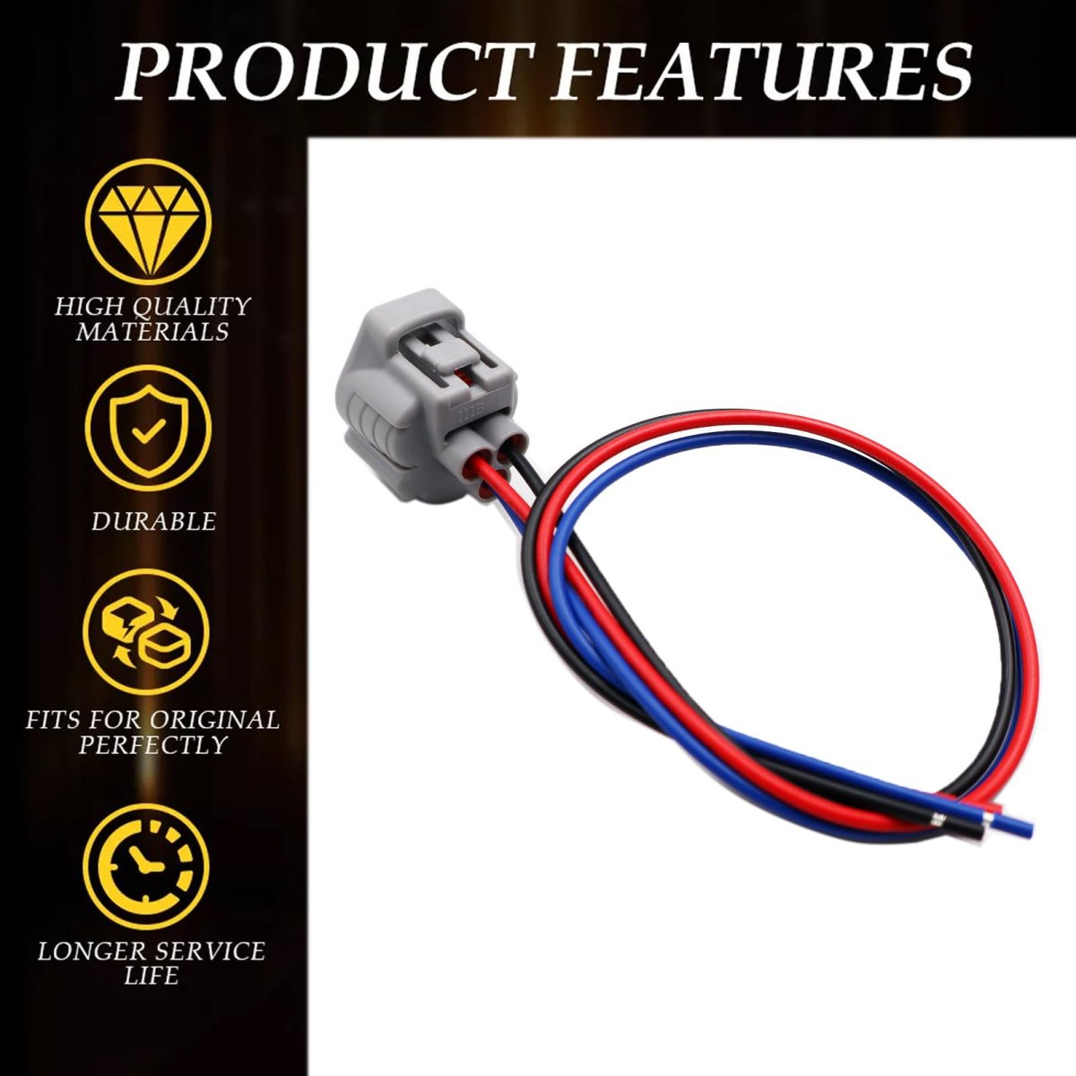 Front Turn Signal Light Connector For Honda Hr V 2016 2020 3 Way Pigtail Harness Plug 6188 0099 Tinned Copper Wires 11 8 In