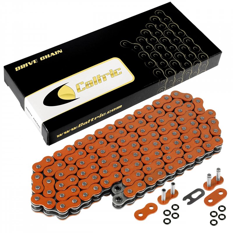 Caltric O-ring Orange Drive Chain For Suzuki Drz400sm Drz 400 Sm Dr-z400sm 2007-2009 2013