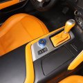 Sekhyna Gear Shift Knob Ring Cover Trim Compatible With Corvette C7 Stingray 2014-2019 Aluminum Alloy 1pcs Central Console