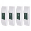Uxcell Push To Exit Button Release Switch Door Access Control System Pc Panel 76mmx23mm 12v 3a White 4 Pcs