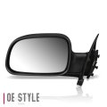 Ch1320212 Factory Style Driver Left Side Mirror Manual Folding Adjust Compatible With Jeep Grand Cherokee 99-04 Textured Black