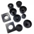 Httmt Mt254-001- Black Fork Axle Caps Covers Compatible With 1999-2011 Suzuki Gsx-r 1300 R Hayabusa Gsxr1300