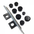 Httmt Mt254-001- Black Fork Axle Caps Covers Compatible With 1999-2011 Suzuki Gsx-r 1300 R Hayabusa Gsxr1300