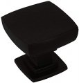 Cosmas 25 Pack 5232fb Flat Black Contemporary Square Cabinet Knob 