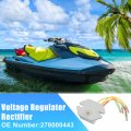 Uxcell Metal Jet Skis Voltage Regulator Rectifier With Wire Harness For 800 Gsx 1996 Gtx 1996-1997 Replace No 278000443 4wires