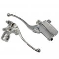 Universal Motorcycle Handlebar Hydraulic Brake Master Cylinder Clutch Lever Chrome 1 25mm