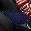 Spanice Bling Car Armrest Cover Auto Center Console Protective Luster Crystal Rhinestone Arm Rest Cushion Pad Interior