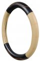 Allison 54-6596 Black Tan Touring Steering Wheel Cover 