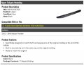 Upper Tailgate Moulding Compatible With 2012-2018 Nissan Frontier