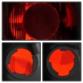 Acanii For 1997-1999 Ford F150 Pickup Truck Flareside Black Rear Tail Lights Brake Lamps Pair Driver Passenger Side