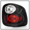 Acanii For 1997-1999 Ford F150 Pickup Truck Flareside Black Rear Tail Lights Brake Lamps Pair Driver Passenger Side