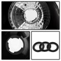 Acanii For 1997-1999 Ford F150 Pickup Truck Flareside Black Rear Tail Lights Brake Lamps Pair Driver Passenger Side