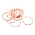 10pcs 36mm X 30mm 2mm Flat Ring Copper Crush Washer Sealing Gasket Fastener 