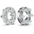 1 In Wheel Spacers 6x4 5 Bore 71 5mm For Dodge Viper 1992 2017 Dakota 1991 2003 Durango 1998 2 Piece Set With 12 Bolts Silver