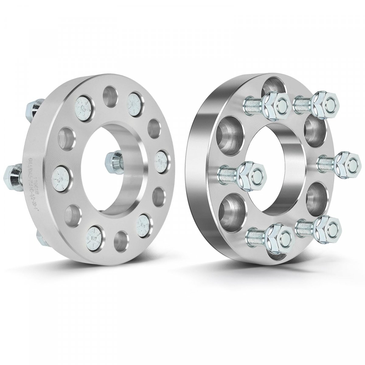 1 In Wheel Spacers 6x4 5 Bore 71 5mm For Dodge Viper 1992 2017 Dakota 1991 2003 Durango 1998 2 Piece Set With 12 Bolts Silver