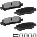 Rear Ceramic Disc Brake Pad Set D1325 For Toyota Highlander 2008 2013 Includes Hardware Driver And Passenger Side 