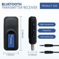 Bluetooth 5 0 Transmitter Receiver 4 In 1 Wireless Audio Adapter A 3 5mm Usb Aux Dual Mode Tx Rx With Lcd Display For Easy