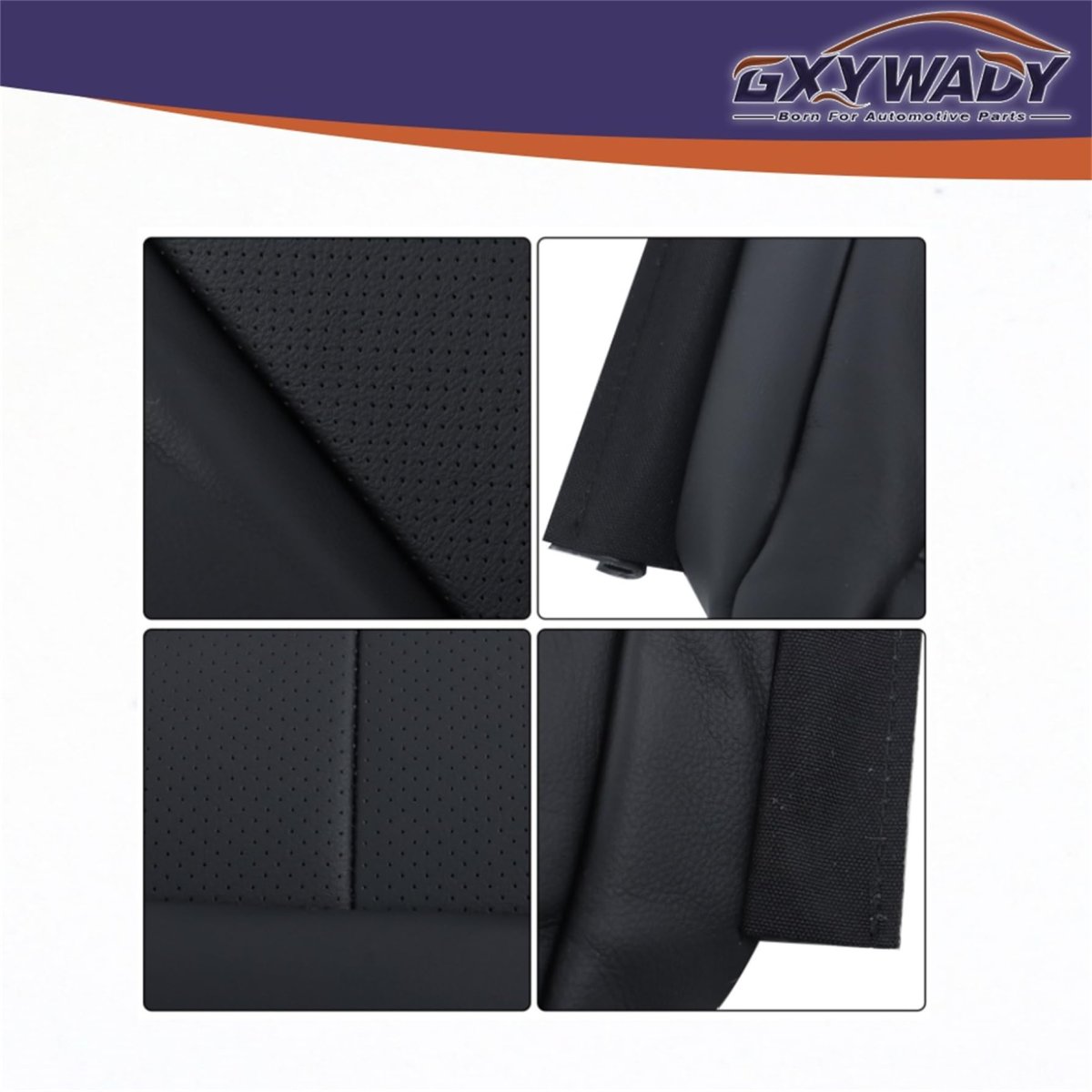 Black Leather Driver Bottom Seat Cover Replacement For Mercedes E Class E350 E550 2010 2011 2012 2013 2014