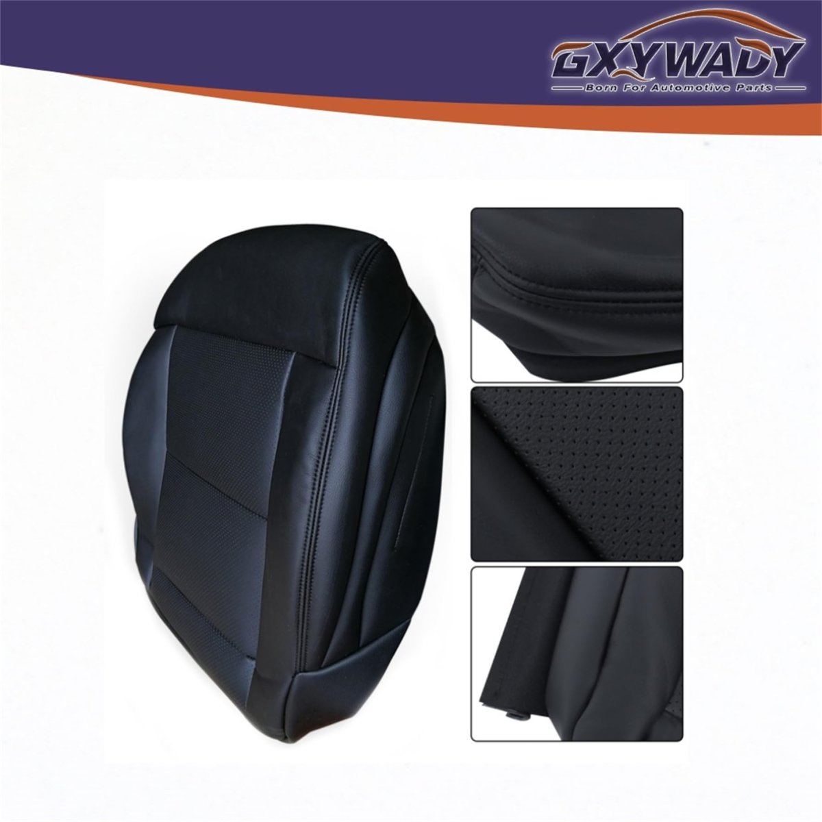 Black Leather Driver Bottom Seat Cover Replacement For Mercedes E Class E350 E550 2010 2011 2012 2013 2014