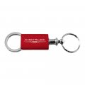 Chrysler Red Logo Metal Aluminum Valet Pull Apart Key Chain Ring Fob 