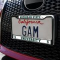 Michigan State University School Logo Full Size Standard License Plate Metal Frame