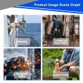 Surblue Long Waterproof Rubber Gloves Pond 28a Shoulder Length Insulated Pvc Coated Chemical Resistant Reusable Resist Acid