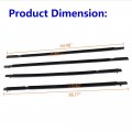 4 X Car Outside Window Moulding Weatherstrip Seal Belt Replacement For Honda Civic 2006-2011 72450-sna-a01 72410-sna-a01
