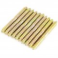 Dowel Screws Double Sided Iron 10pcs 6 60mm Woodworking Furniture Connector Ended Screw