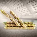 Dowel Screws Double Sided Iron 10pcs 6 60mm Woodworking Furniture Connector Ended Screw