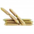 Dowel Screws Double Sided Iron 10pcs 6 60mm Woodworking Furniture Connector Ended Screw
