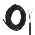 25ft Cloth Covered Lamp Wire Ul Listed 18awg 3 Conductor Fabric Vintage Industrial Cord 300v Svt Braided Electrical For Diy 