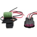 Hoypeyfiy 134260 Fan Blower Motor Resistor With Plugs Connector Replacement For Chevrolet Cruze 1 4l 1 8l 0l Buick Verano 2 