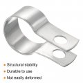 Uxcell 10pcs Split Ring Hanger Pipe Strap Fit 1 25mm Metal Clamps Ceiling Mount Bracket Support For Tube