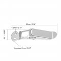 Uxcell Spring Loaded Toggle Latches 90mm Length Stainless Steel 201 Hasps Clamps For Case Box Trunk Catches Pack Of 2