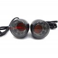 Httmt- Front Rear Matte Black Led Running Brake Turn Signal Indicator Light Compatible With H-d Xl 883 1200 92-17 P N