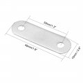 Uxcell Repair Plate 48mmx15mm Flat Fixing Mending Corner Brace Bracket Connector Pack Of 10