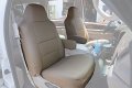 Iggee Beige Artificial Leather Custom Made Original Fit Front Seat Covers 2 Armrest Designed For 2000-2005 Ford Excursion 