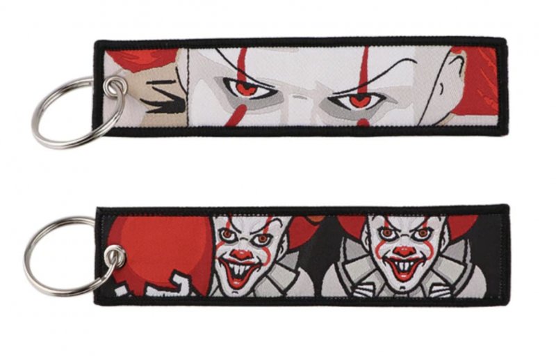 It Pennywise The Clown Stephen King Classic Horror Movie Film Keychain Key Tag Chain Fob Ring