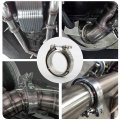 Jdmspeed New 3 V-band Flange Clamp Kit 2 Pcs Stainless Steel Replacement For Turbo Exhaust Downpipes