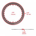 Caltric Clutch Drive And Driven Plates Compatible With Suzuki Gsx1300r Rz Hayabusa 1300 2003 2004 2005 2006-2019